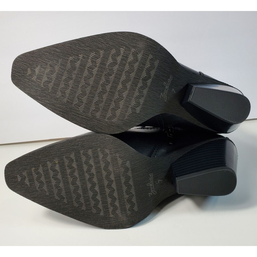 Zodiac Raylin Women's Western Boot 7 Black Pointed Silver Accent Toe - Picture 7 of 9